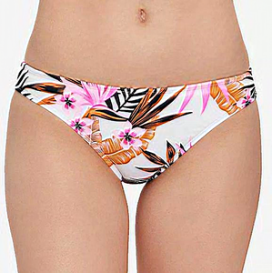 Salt + Cove Tropic Time Cinch-Back Bikini Bottom White